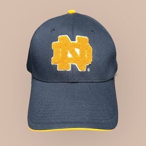 Vintage University Of Notre Dame, The Game, Strapback Hat, One Size Fuzzy Logo